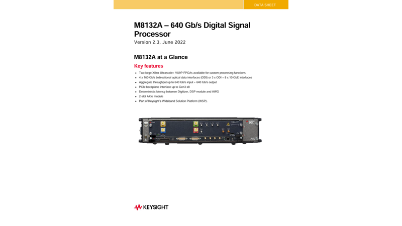 M8132A – 640 Gb/s Digital Signal Processor